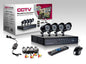 4-Camera Infrared Surveillance Kit + DVR + Complete Cable Power Supply