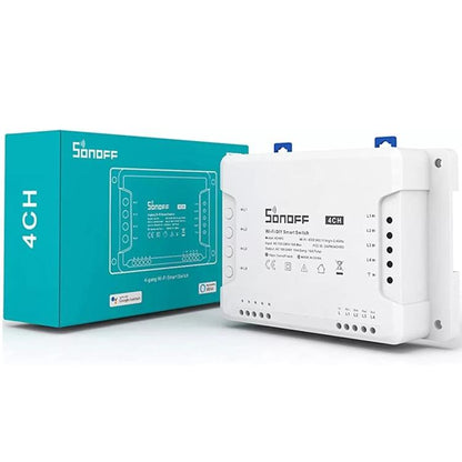 Sonoff 4Ch R3 4-Kanal Relais Smart Home WLAN Schalter Alexa Google Timer