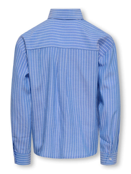 Only Camicia Ragazza KOGCOSMO 15368503 Celeste Manica Lunga Loose Fit - 8-14 Anni