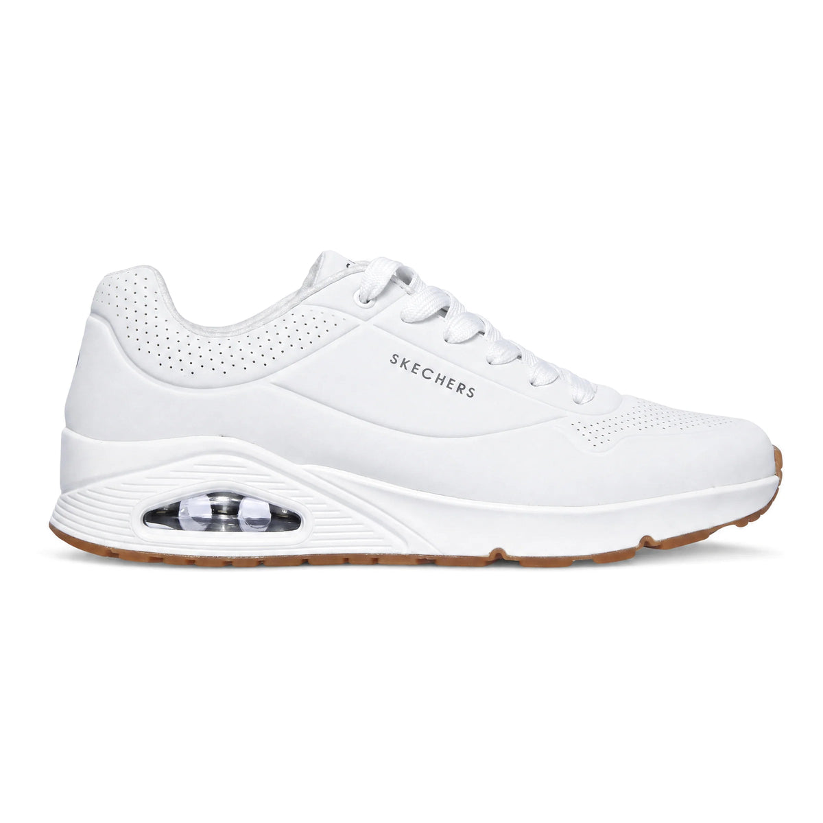 Skechers Slip-ins Uno Glide-Step Glide On Air 183420/WHT Uomo Bianco - Sneakers