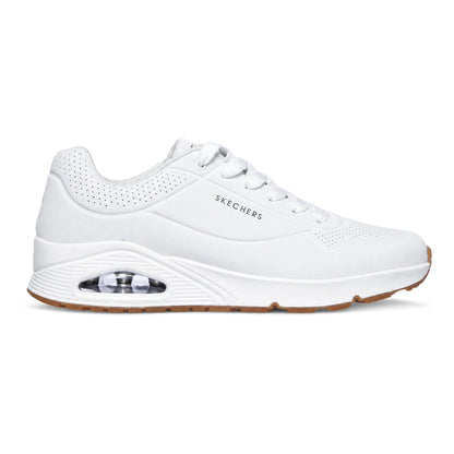 Skechers Slip-ins Uno Glide-Step Glide On Air 183420/WHT Uomo Bianco - Sneakers