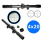 Rifle Scope Sight Monocular Optics 4 X 20 For Rifles With Rail Crossbows
