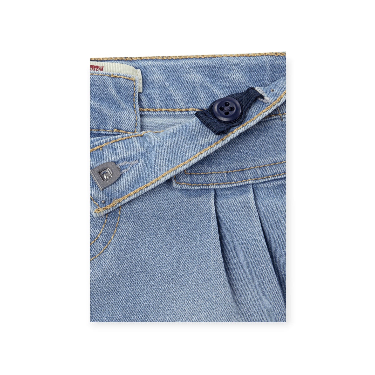LEVI'S KIDS COMPLETO DA BAMBINA MAGLIETTA E PANTALONCINO1EP561-UHG Celeste