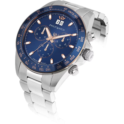 Philip Watch Caribe Sport Cronografo Quarzo R8273 blu