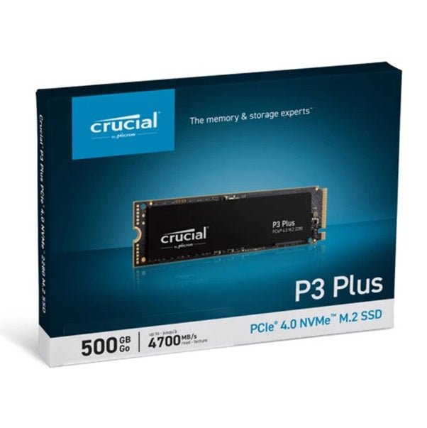 CRUCIAL P3 SSD INTERN 500GB M2 2280 P3 NVME NVMe Interner SPEICHER PS5 / PC