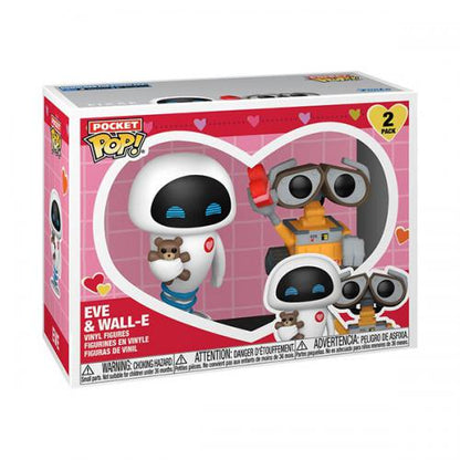 Funko Pop! Pocket 2er-Pack (2Pk) Wall-E Valentine 25: Eve & Wall Vinylfigur