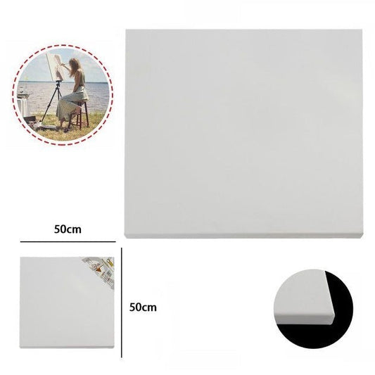 Tela Pittura Tele Per Dipingere Telaio In Legno Telati Cotone Grana Fine 50X50Cm