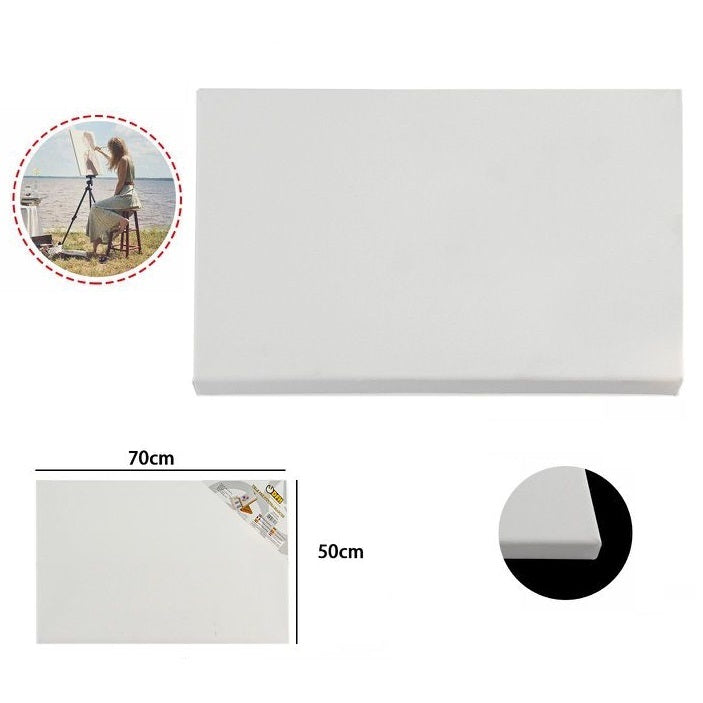Leinwand Malerei Leinwände zum Malen Holzrahmen bespannte Baumwolle feine Maserung 50x70cm