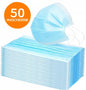50 PCS DISPOSABLE SURGICAL FILTERING MASKS IN BLUE TNT 3 LAYERS