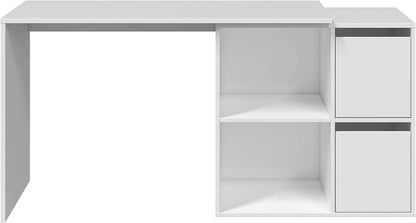 Scrittoio reversibile bianco pluriposizione - 120x49x78 cm regolabile