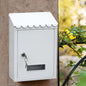 WALL-MOUNTED LETTERBOX MAILBOX WITH NAMEPLATE COVER | WHITE
