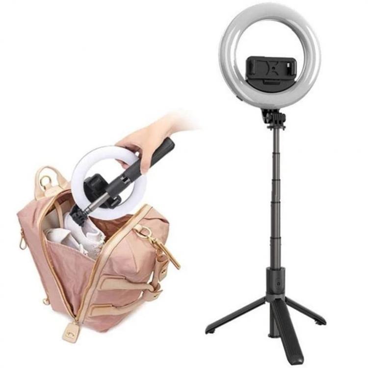 LED-RINGLICHT mit SELFIE-STICK-STATIV-LEUCHTE für TELEFON TIK TOK L07