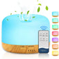 DIFFUSORE OLI AROMI UMIDIFICATORE AROMATERAPIA 600ML LAMPADA LED CON TELECOMANDO