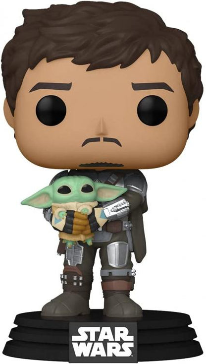 Funko Pop Star Wars – The Mandalorian mit Grogu (461) Vinyl-Actionfigur