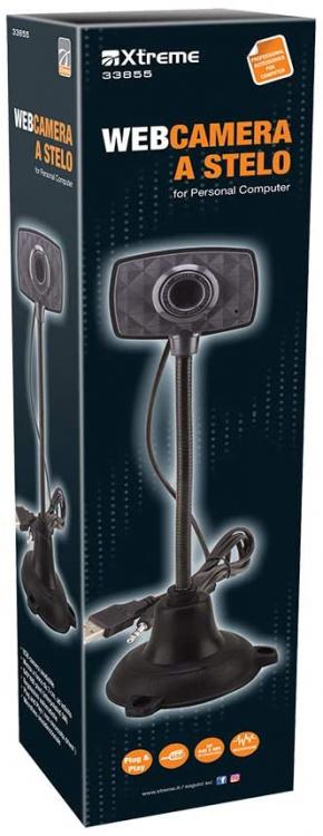Xtreme Webkamera mit Ständer HD 640 x 480 Webcam 0,3 MP USB 2.0 PC Desktop Skype