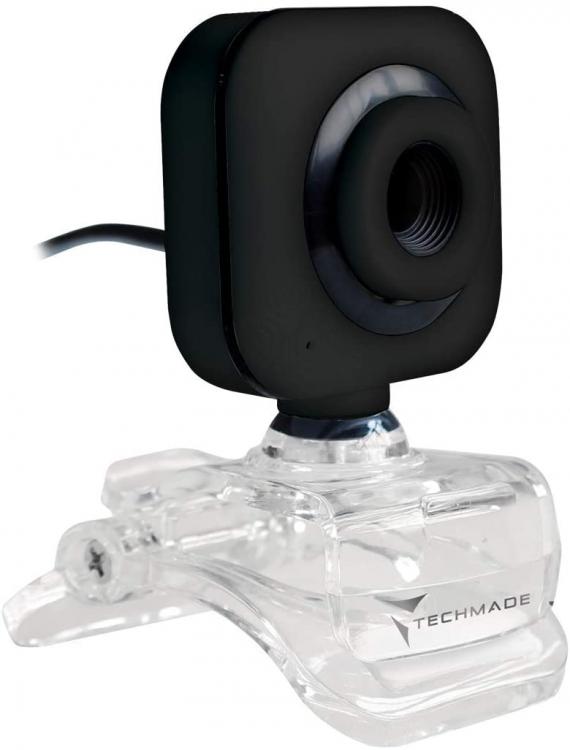Techmade Webcam Tm-C012 640 X 480 Pixel Usb 2.0 Schwarz Desktop Skype PC Computer