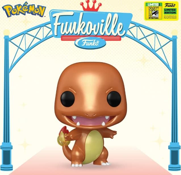 Funko Pop! Games Pokemon - (455) Charmander Sg Vinyl Figure 9cm (Metallic) Exm