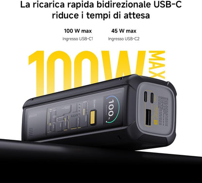 Xiaomi Xiaomi Powerbank HyperCharge 25000MAH 212W Display Android/Apple Schwarz