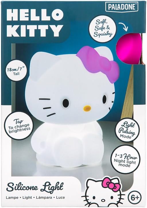 Paladone Lampe Hello Kitty Squishy 3D LED Tischleuchte Wiederaufladbar 18cm
