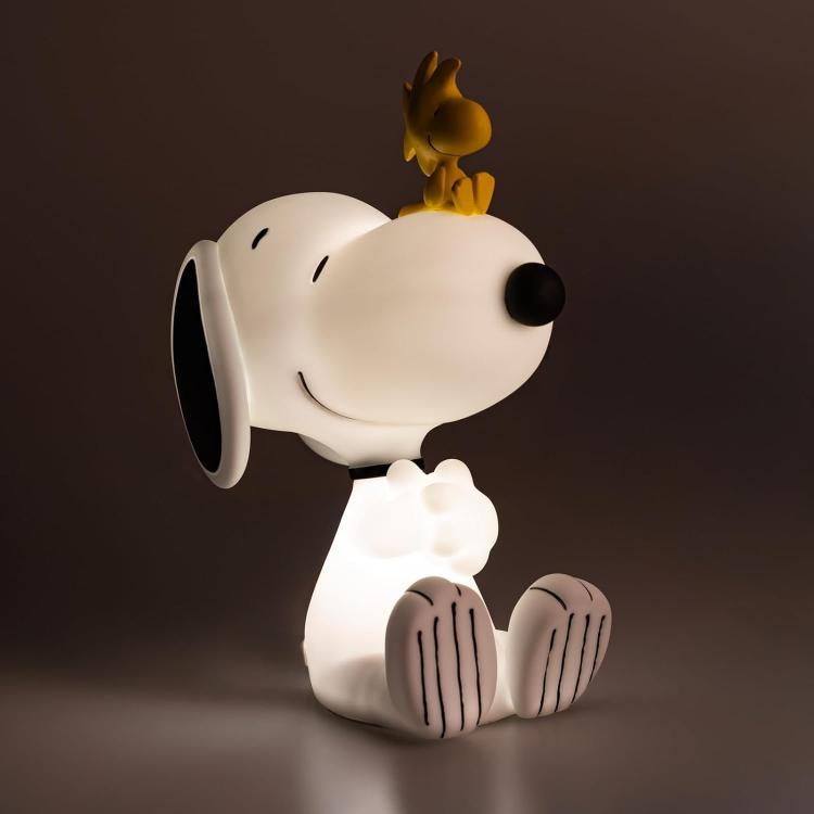 Tischlampe Snoopy 3D, Nachtlicht, wiederaufladbar über USB-C oder AAA-Batterien