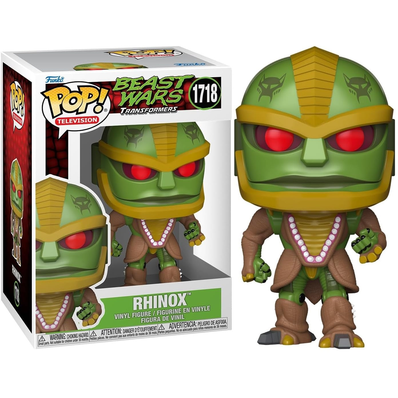 Funko Pop ! Television Beast Wars Transformers (1718) Rhinox - Vinyl Figure 9cm