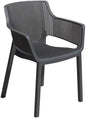 Keter Elisa Chair - Stackable, Modern, for Indoors and Outdoors