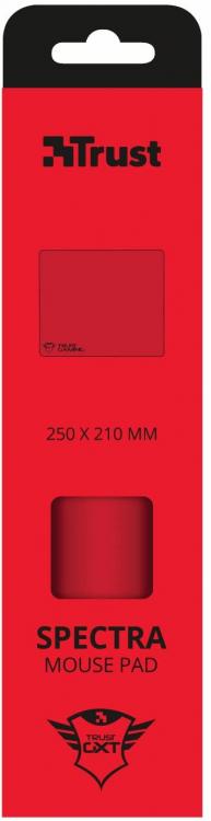 Trust Gaming Mauspad GXT 752-SB Spectra, rutschfest, rot