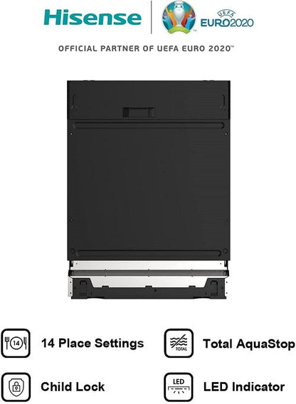 Hisense Lavastoviglie A Scomparsa Totale 14 Coperti Hv603D40 60 Cm A+++ Nero
