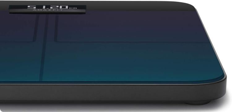 AMAZFIT SMART SCALE AURORA BLUE INTELLIGENTE BLUETOOTH-KÖRPERANALYSEWAAGE