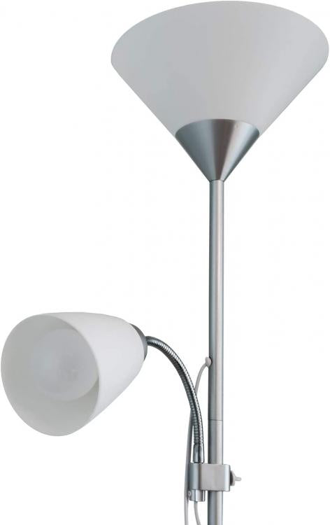 LED-Stehleuchte, 2 Lichter, E27, flexibler Arm, zum Lesen auf dem Sofa, D23-B