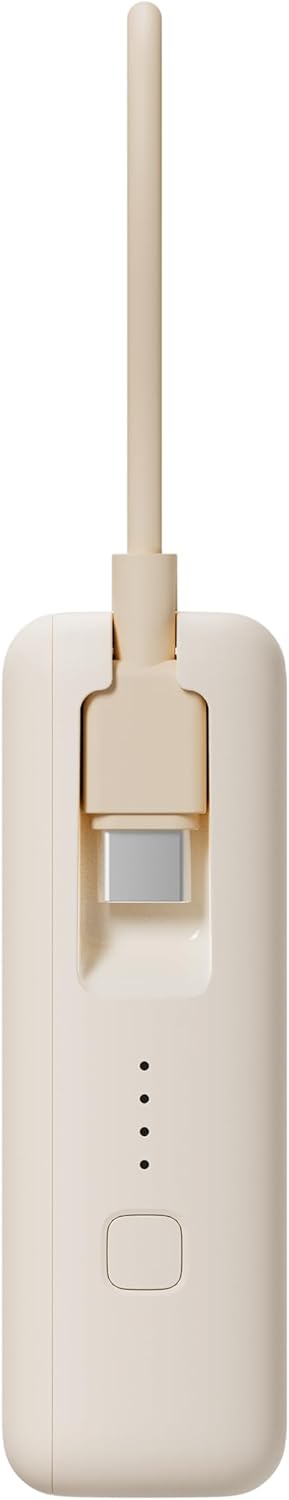 Xiaomi Powerbank 10000MAH 33W Integriertes USB-C-Kabel Schnelles Laden iPhone - Tan