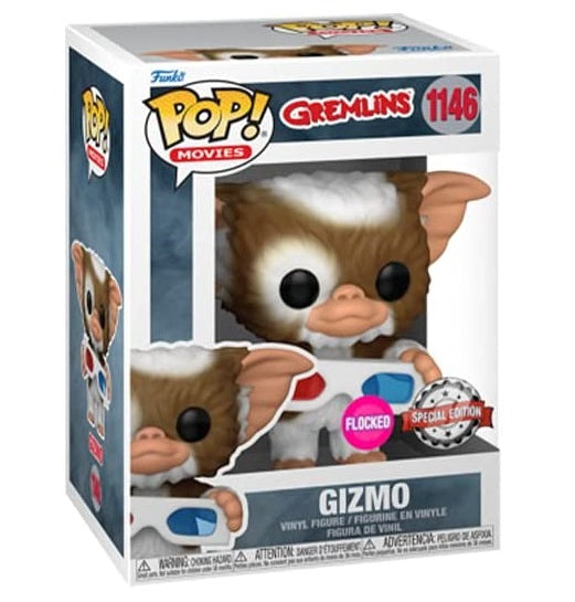Funko Pop! Movies Gremlins (1146) Gizmo Flocked Exclusive Vinylfigur Special