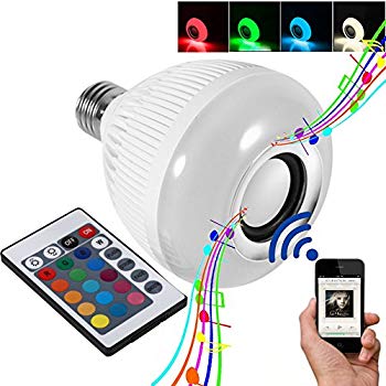Lampe Glühbirne - LED Lautsprecher Weiß RGB E27 Bluetooth Lautsprecher Fernbedienung Birne