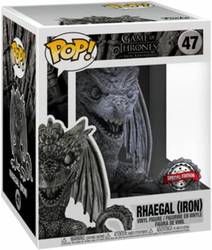 Funko Pop Game Of Thrones Trono Di Spade – (47) Rhaegal Iron Special Figur 15cm