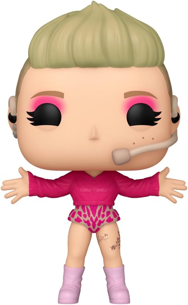 Funko Pop! Rocks - P!nk (459) Pink Vinyl Figur Trustfall Tour Music 9cm