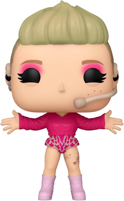 Funko Pop! Rocks - P!nk (459) Pink Vinyl Figur Trustfall Tour Music 9cm