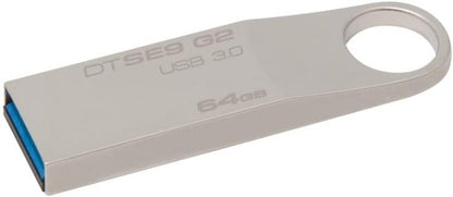 Kingston USB-Stick 64 GB DTSE9G2/64 GB USB 3.0 Metall Silber Speicherstick PC
