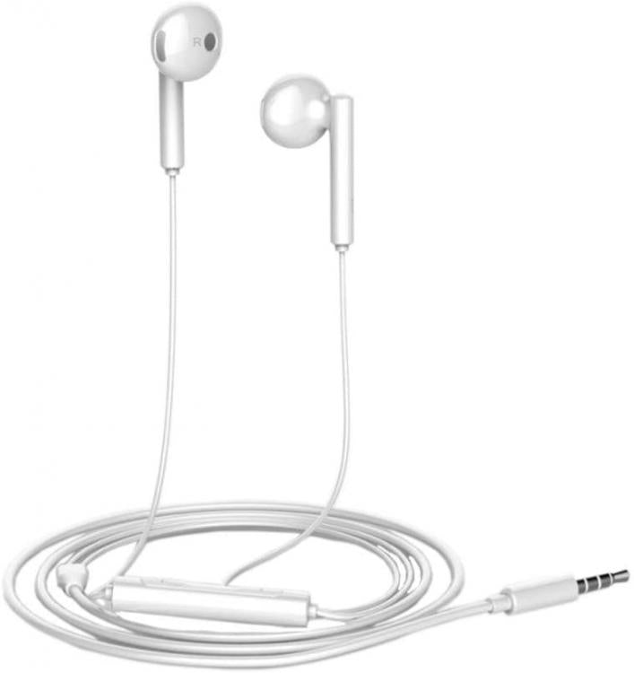 Huawei Auricolari Am116 Weiß Metall Earpods 3.5mm Stecker In-Ear Kabelgebundene Kopfhörer