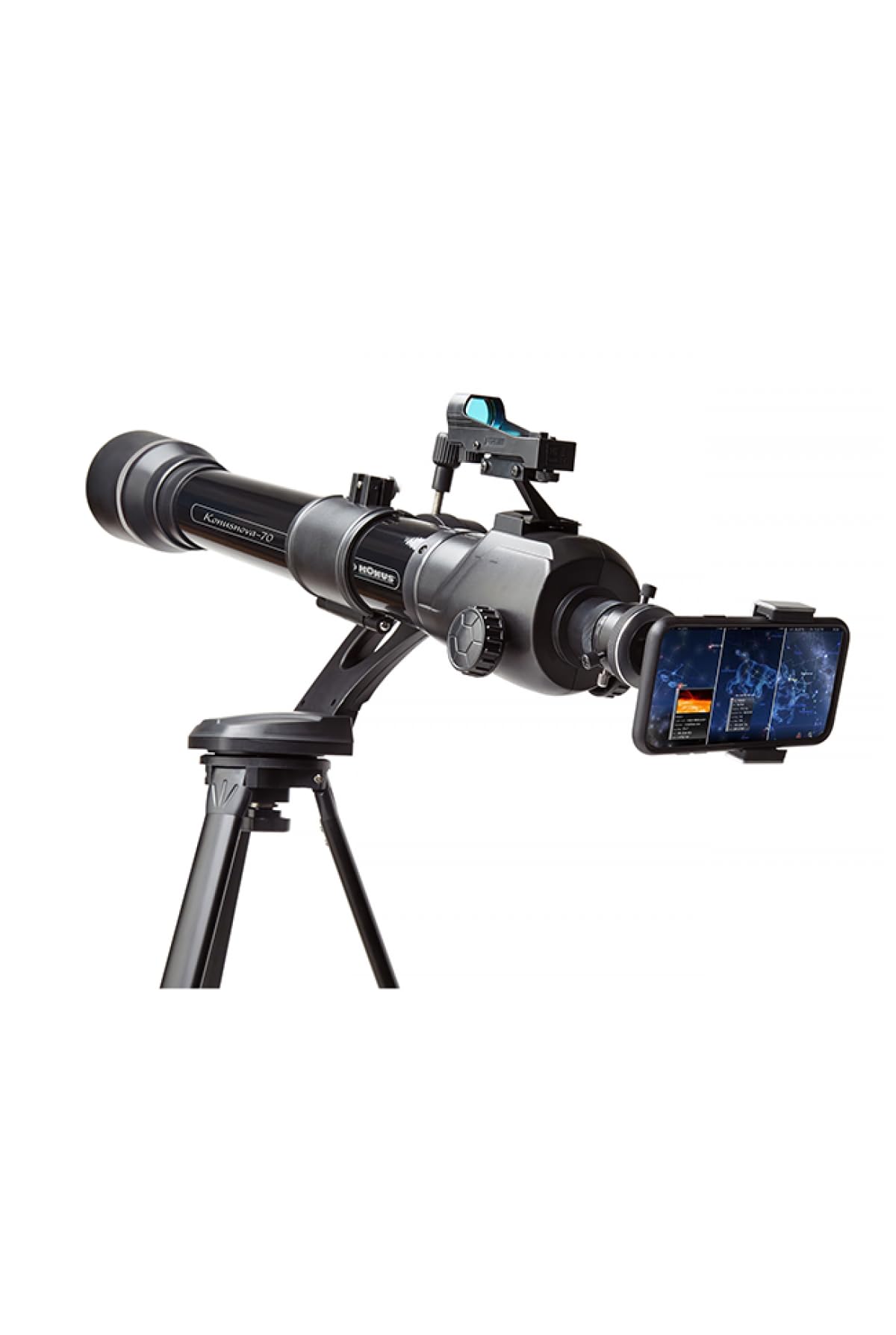 KONUS KONUSNOVA-70 Telescopio Astronomico Rifrattore Newton con Diametro 70 mm, Lunghezza Focale 900 mm e Treppiede.