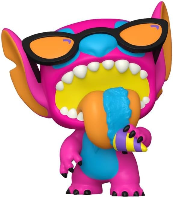 Funko Pop! Disney – Lilo & Stitch (1414) Summer Stitch Blacklight Vinyl Figur 9cm