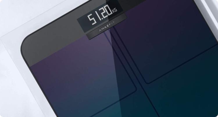 AMAZFIT SMART SCALE AURORA BLUE INTELLIGENTE BLUETOOTH-KÖRPERANALYSEWAAGE