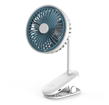 Ventilatore Mini Ricaricabile a Morsetto Clip Portatile da Viaggio Tavolo Carrozzino Ufficio