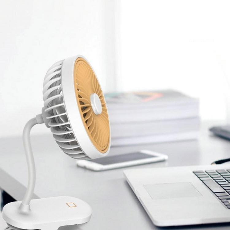 Ventilatore Mini Ricaricabile a Morsetto Clip Portatile da Viaggio Tavolo Carrozzino Ufficio