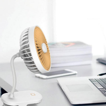 Ventilatore Mini Ricaricabile a Morsetto Clip Portatile da Viaggio Tavolo Carrozzino Ufficio