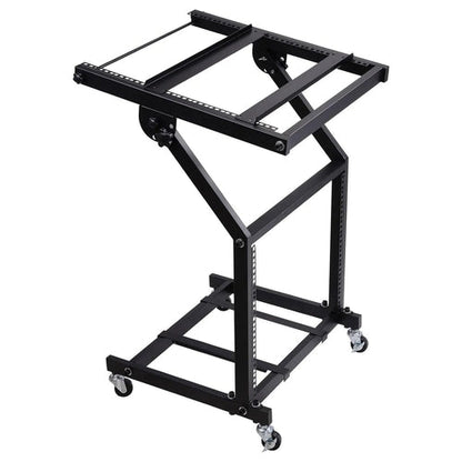 Supporto rack DJ 5Core 9U regolabile con ruote