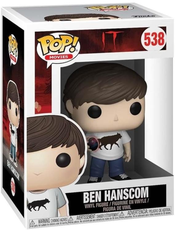 Funko Pop ! Movies Es (538) Ben Hanscom mit Ei Figur 9cm Horrorfilm Pennywise