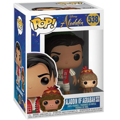 Funko Pop! Disney Aladdin (538) Aladdin aus Agrabah mit Abu Figur Vinyl 9cm