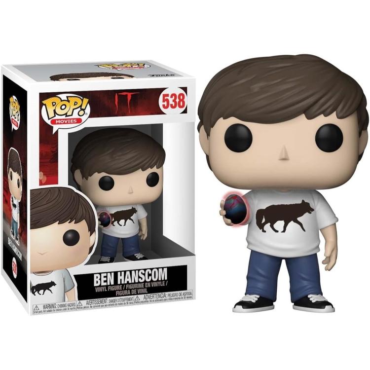 Funko Pop ! Movies Es (538) Ben Hanscom mit Ei Figur 9cm Horrorfilm Pennywise