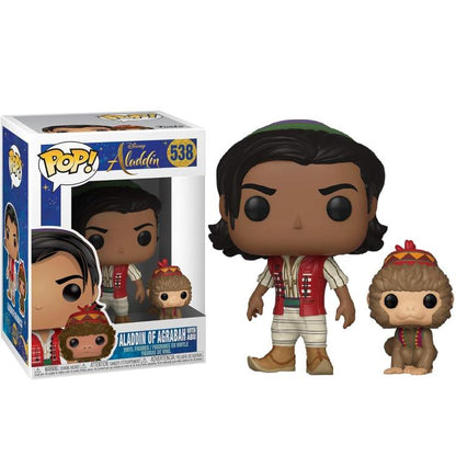 Funko Pop! Disney Aladdin (538) Aladdin aus Agrabah mit Abu Figur Vinyl 9cm