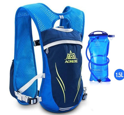 Zaino Running Idratazione Unisex per Maratona con Tasche Multiple